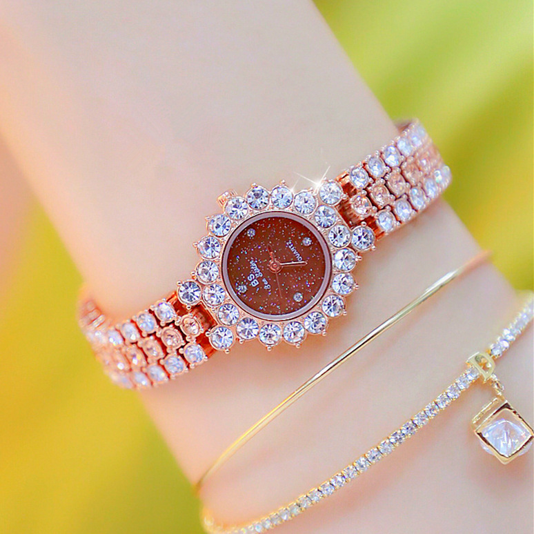 Multicolor Temperament Women's Fashion Quartz Watch Luxury Stainless Steel Analog WristWatch Ladies Watch Women Dress Bracelet Set Clock - Image 5