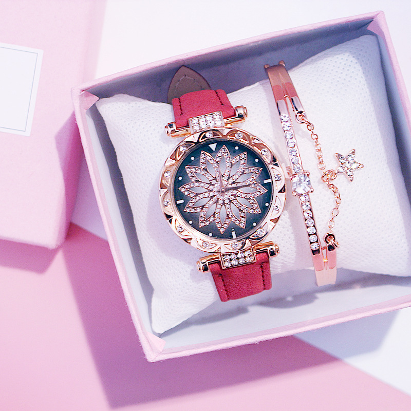 Rotating ladies net red quartz watch casual - Image 5