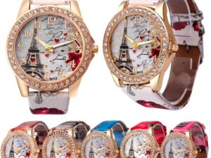 New Vintage Paris Eiffel Tower Women's Quartz Watch Women Girls Ladies Students Casual Wristwatch Relojes