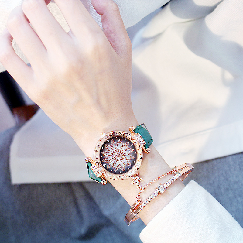 Rotating ladies net red quartz watch casual - Image 7