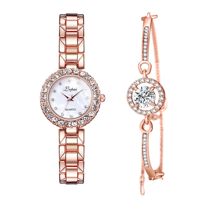 Watches-Set Bangle Clock Bracelet Wrist-Watch Quartz Women Fashion Ladies Brand Luxury - Image 9