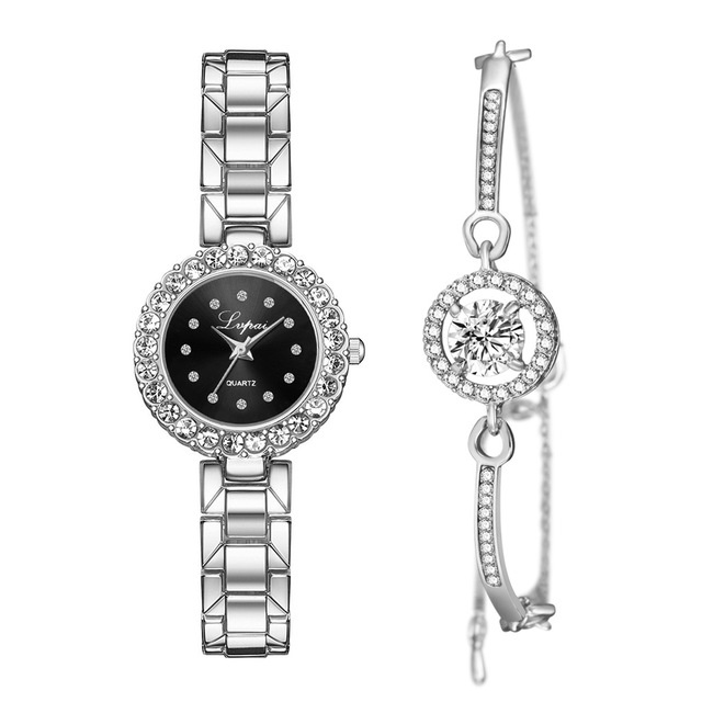 Watches-Set Bangle Clock Bracelet Wrist-Watch Quartz Women Fashion Ladies Brand Luxury - Image 10