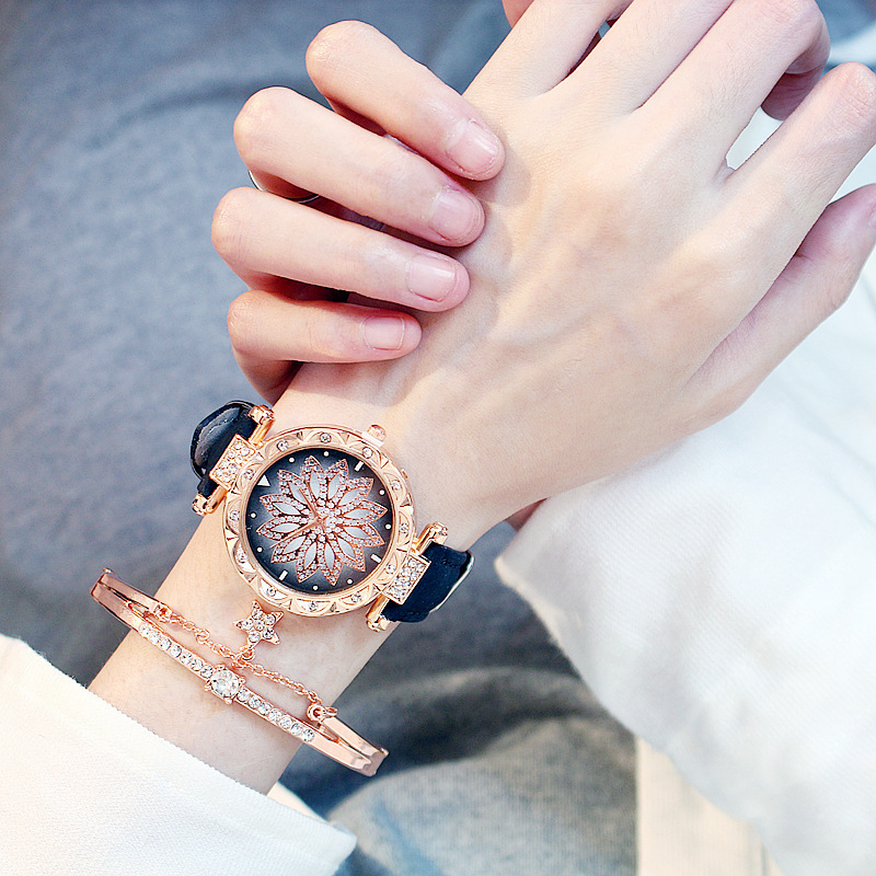 Rotating ladies net red quartz watch casual - Image 10