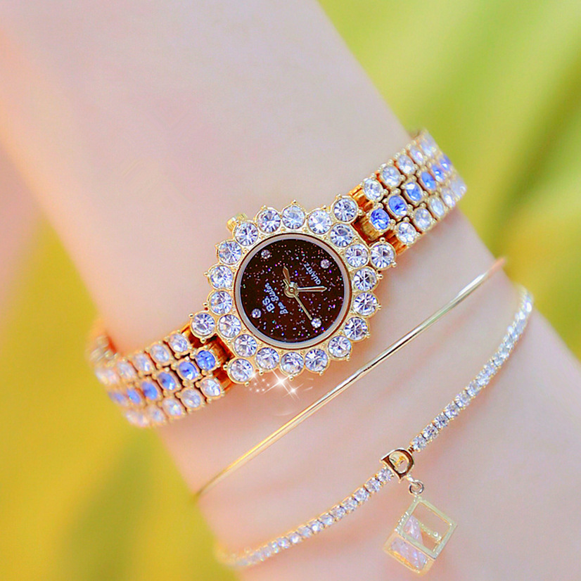Multicolor Temperament Women's Fashion Quartz Watch Luxury Stainless Steel Analog WristWatch Ladies Watch Women Dress Bracelet Set Clock - Image 7