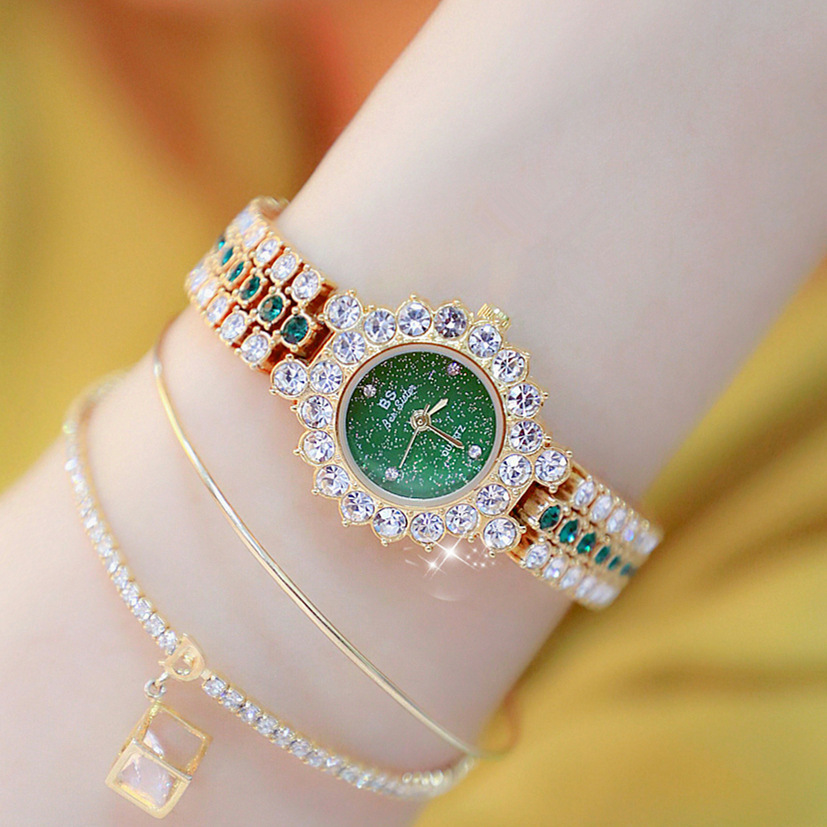 Multicolor Temperament Women's Fashion Quartz Watch Luxury Stainless Steel Analog WristWatch Ladies Watch Women Dress Bracelet Set Clock - Image 3