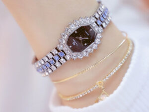 Luxury Full Diamond Steel Band Quartz Watch