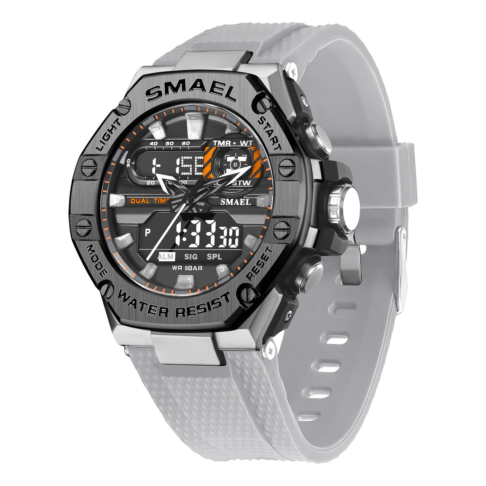 Digital Alloy Electronic Watch Men - Image 5