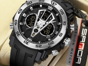 Sanda Youth Dual-Display Watch For Men