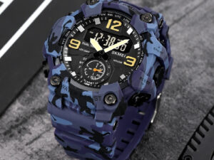 Multifunctional Dual-Movement Sports Electronic Watch For Men