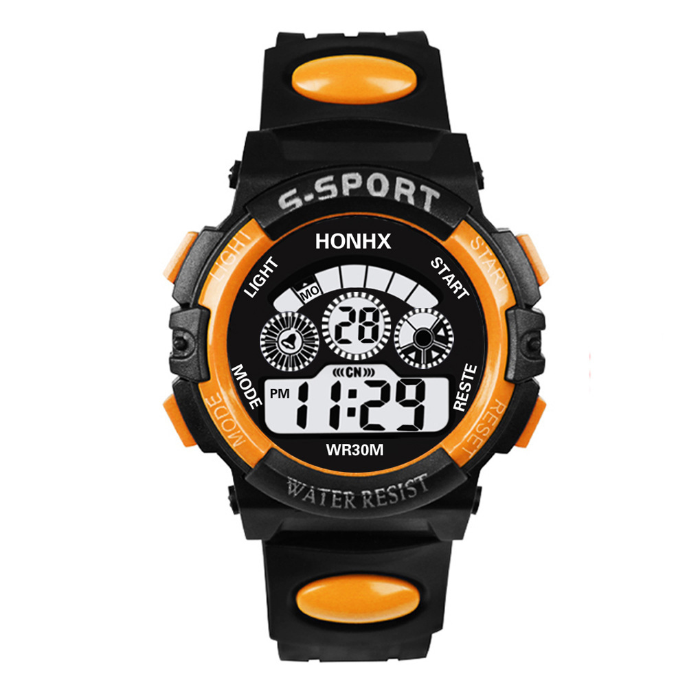 HONHX cross-border exclusive for men and women students electronic watch LED luminous watch 62 three eyes - Image 3